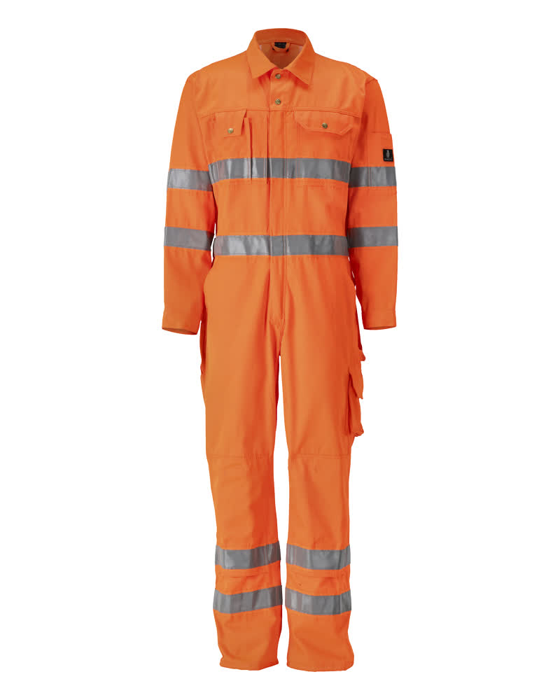 MASCOT® Utah – Mono con bolsillos para rodilleras - naranja de alta vis.