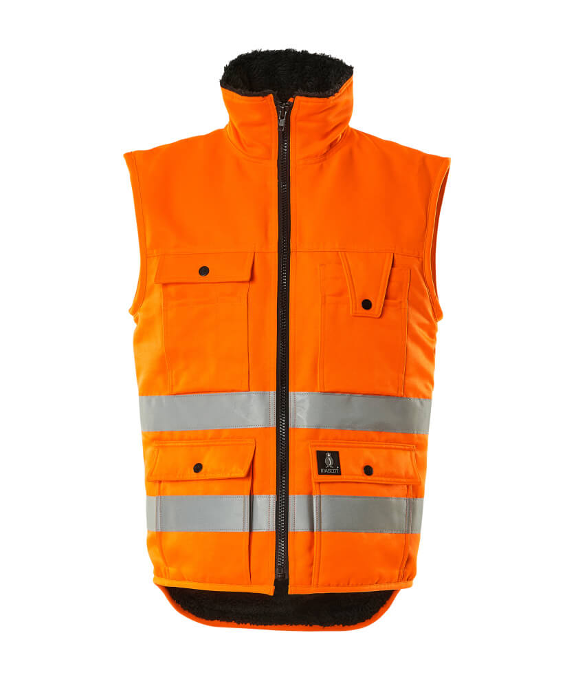 MASCOT® Sölden – Chaleco de invierno - naranja de alta vis.
