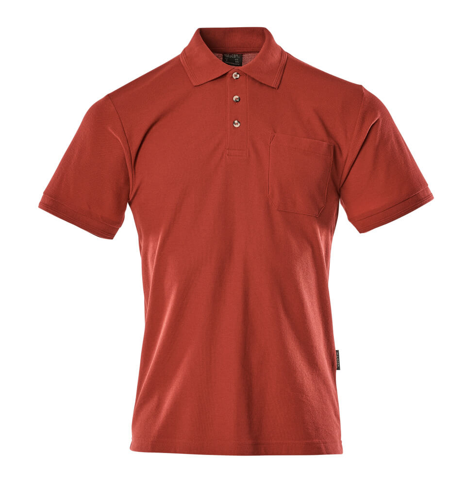 MASCOT® Borneo – Polo con bolsillo en el pecho - rojo
