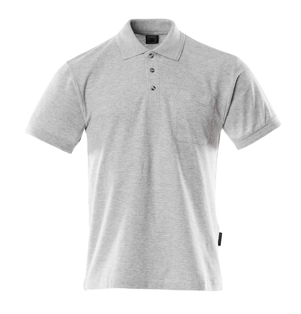 MASCOT® Borneo – Polo con bolsillo en el pecho - gris-moteado