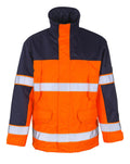 MASCOT® Savona – Chaqueta parka - naranja de alta vis./azul marino