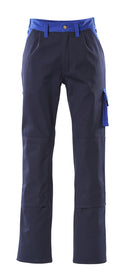 MASCOT® Palermo – Pantalones con bolsillos para rodilleras - azul marino/azul real