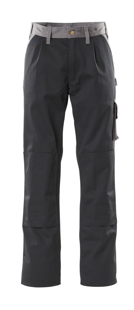 MASCOT® Torino – Pantalones con bolsillos para rodilleras - negro/antracita