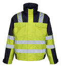 MASCOT® Genova – Chaqueta de invierno - amarillo de alta vis./azul marino