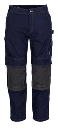 MASCOT® Lerida – Pantalones con bolsillos para rodilleras - azul marino