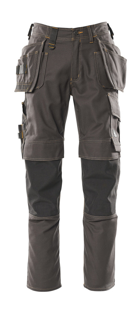 MASCOT® Almada – Pantalones con bolsillos colgantes - antracita oscuro