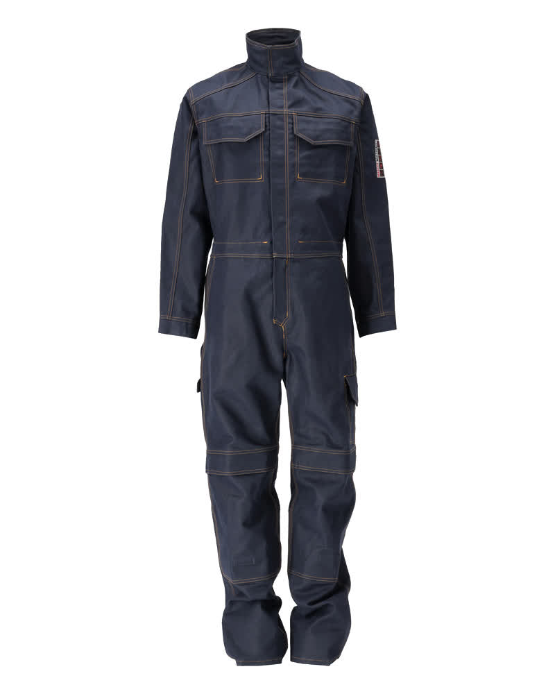 MASCOT® Baar – Mono con bolsillos para rodilleras - azul marino oscuro