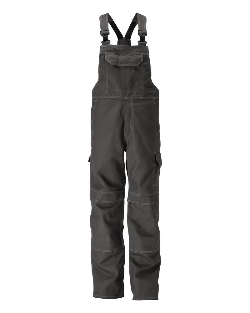 MASCOT® Freibourg – Peto con bolsillos para rodilleras - antracita oscuro