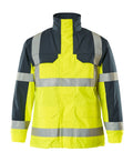 MASCOT® Lungern – Chaqueta parka - amarillo de alta vis./azul marino
