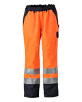MASCOT® Linz – Cubre pantalón - naranja de alta vis./azul marino