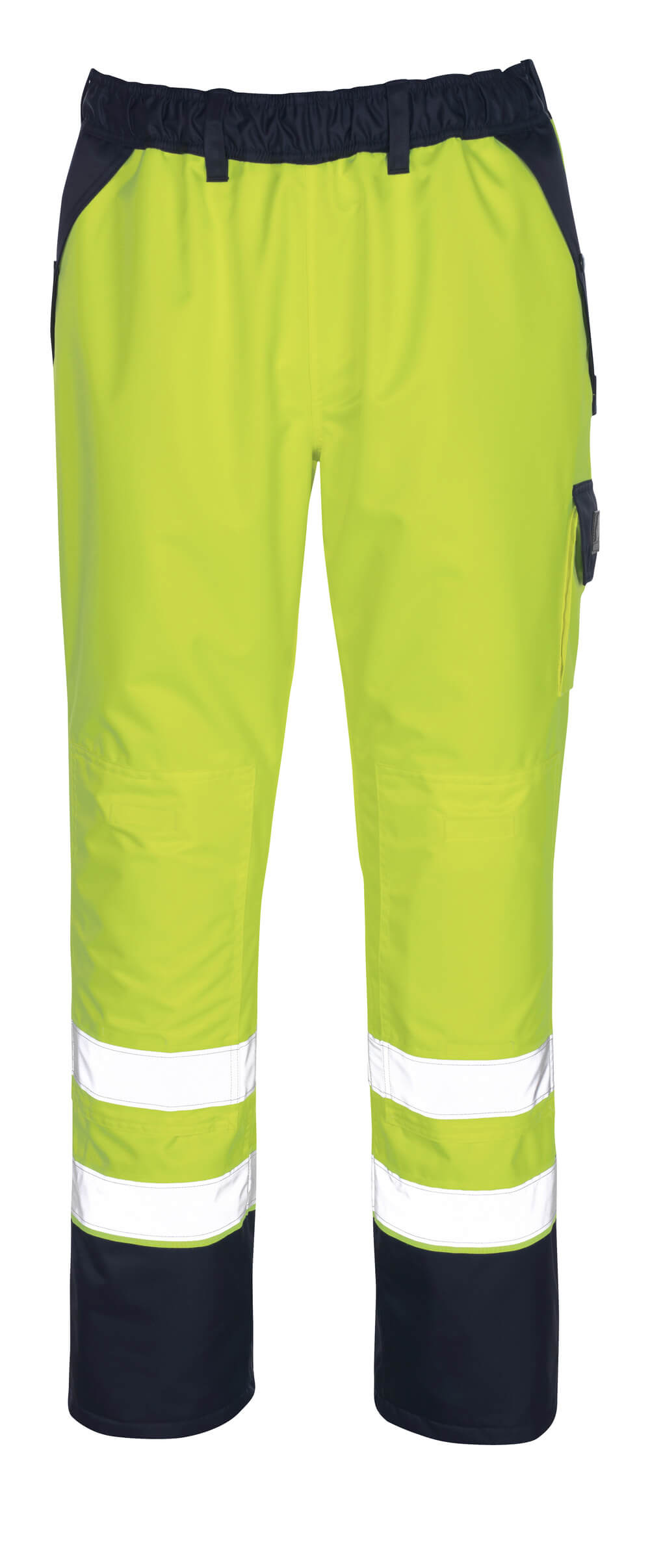MASCOT® Linz – Cubre pantalón - amarillo de alta vis./azul marino