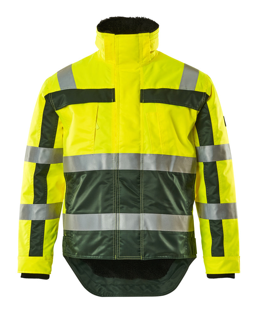 MASCOT® Teresina – Chaqueta de invierno - amarillo de alta vis./verde