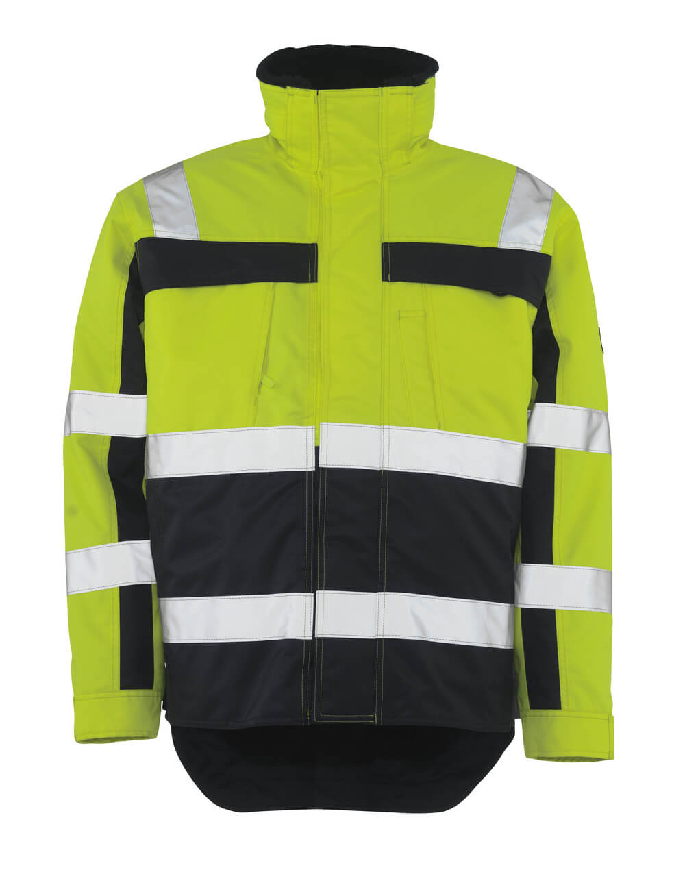 MASCOT® Teresina – Chaqueta de invierno - amarillo de alta vis./azul marino