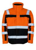 MASCOT® Loreto – Chaqueta de invierno - naranja de alta vis./azul marino