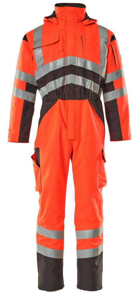 MASCOT® Safara – Mono de invierno - rojo de alta vis./antracita oscuro