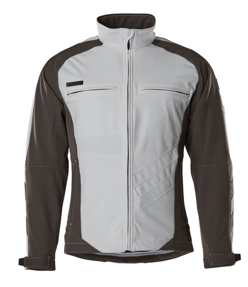 MASCOT® Dresden – Chaqueta Softshell - blanco/antracita oscuro