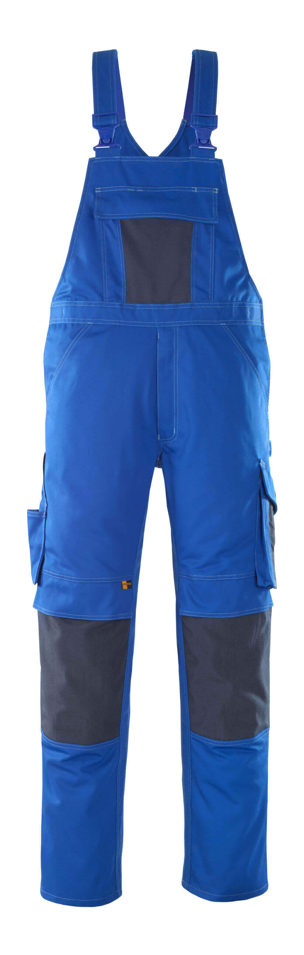 MASCOT® Leipzig – Peto con bolsillos para rodilleras - azul real/azul marino oscuro