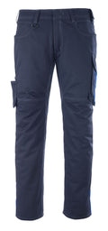 MASCOT® Dortmund – Pantalones con bolsillos de muslo - azul marino oscuro/azul real