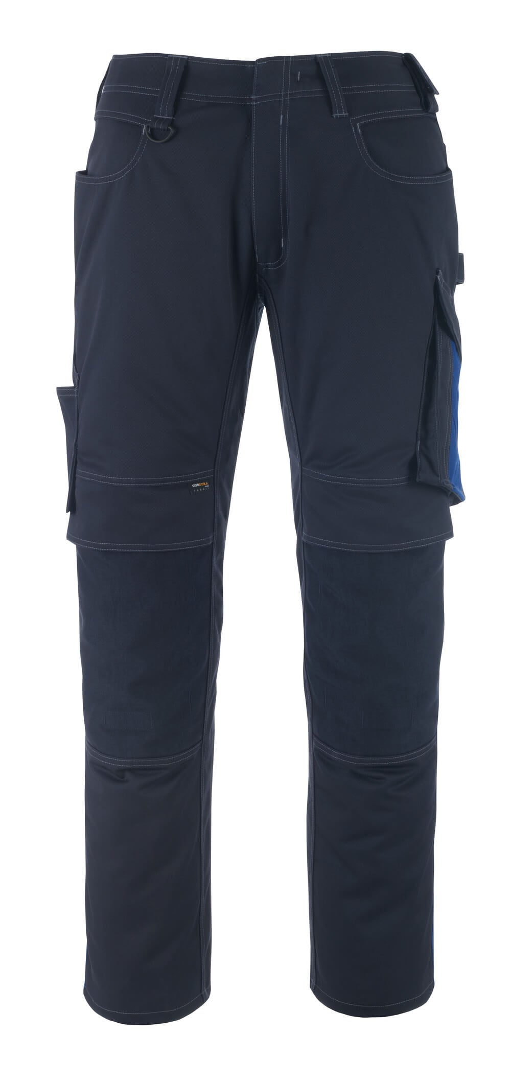 MASCOT® Erlangen – Pantalones con bolsillos para rodilleras - azul marino oscuro/azul real