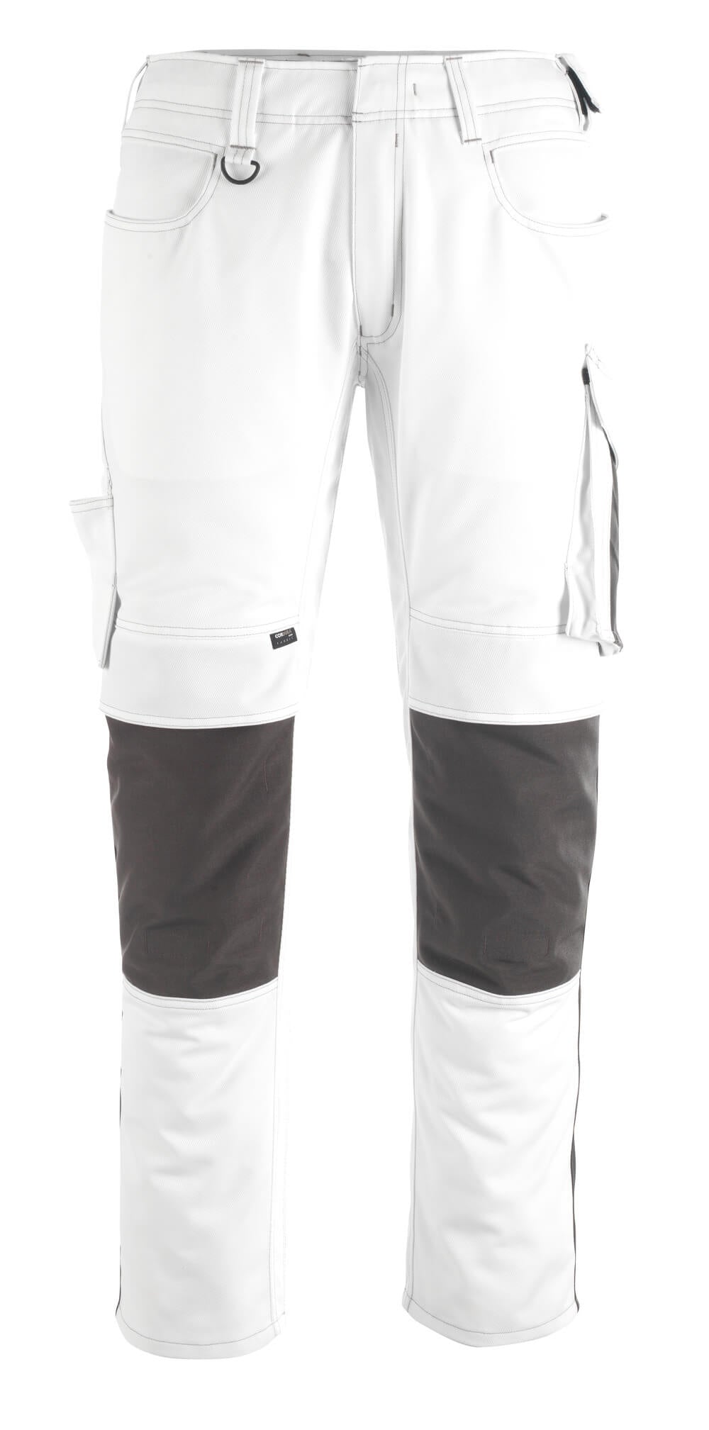 MASCOT® Erlangen – Pantalones con bolsillos para rodilleras - blanco/antracita oscuro