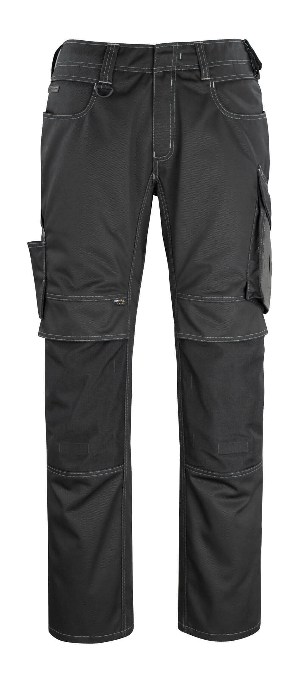 MASCOT® Erlangen – Pantalones con bolsillos para rodilleras - negro/antracita oscuro
