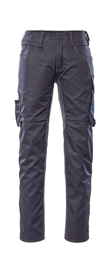 MASCOT® Oldenburg – Pantalones con bolsillos de muslo - azul marino oscuro/azul real