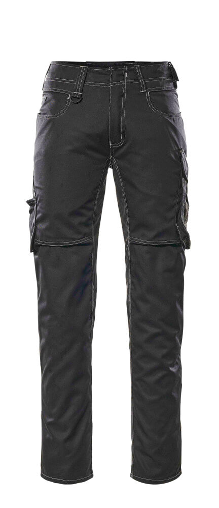 MASCOT® Oldenburg – Pantalones con bolsillos de muslo - negro/antracita oscuro