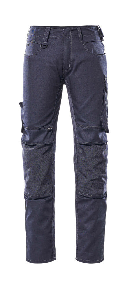 MASCOT® Mannheim – Pantalones con bolsillos para rodilleras - azul marino oscuro