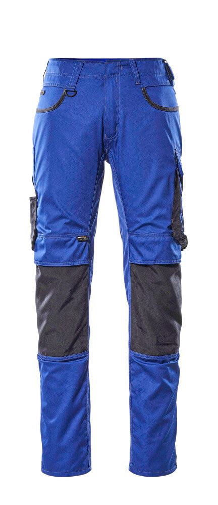 MASCOT® Lemberg – Pantalones con bolsillos para rodilleras - azul real/azul marino oscuro