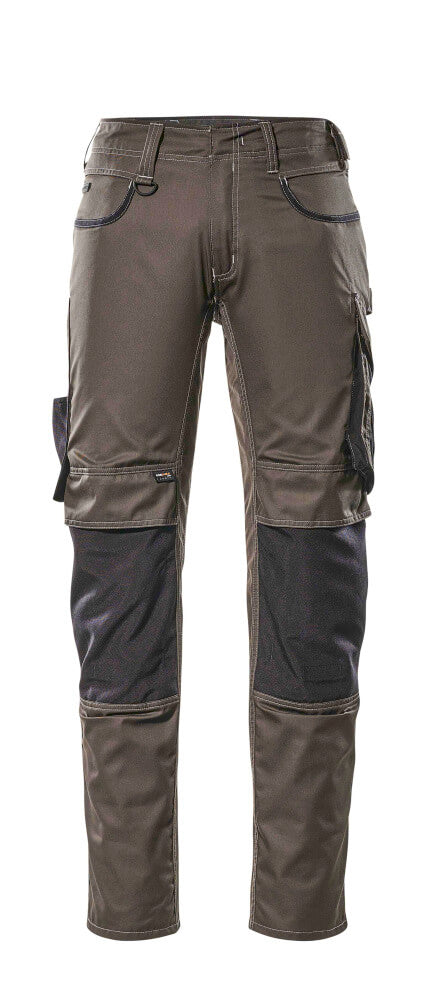 MASCOT® Lemberg – Pantalones con bolsillos para rodilleras - antracita oscuro/negro