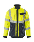 MASCOT® Biel – Chaqueta - amarillo de alta vis./azul marino oscuro