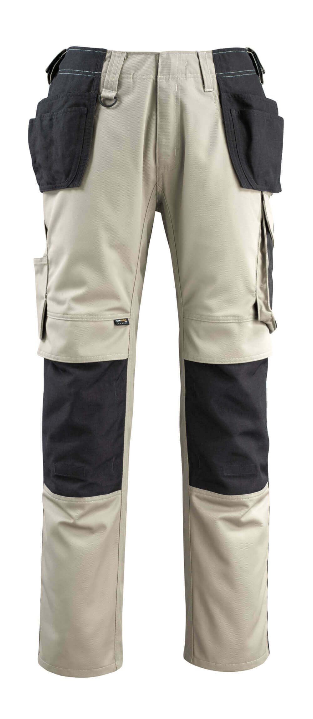 MASCOT® Bremen – Pantalones con bolsillos colgantes - caqui claro/negro