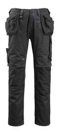 MASCOT® Bremen – Pantalones con bolsillos colgantes - negro