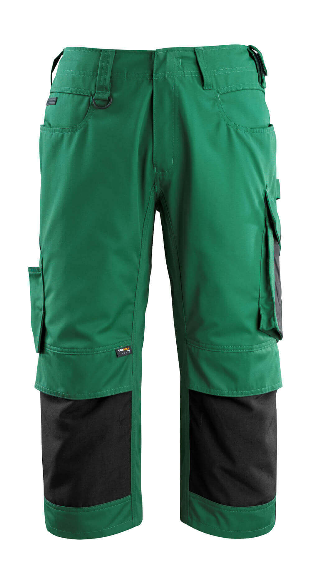 MASCOT® Altona – Pantalones con longitud de ¾ con bolsillos para rodilleras - verde/negro