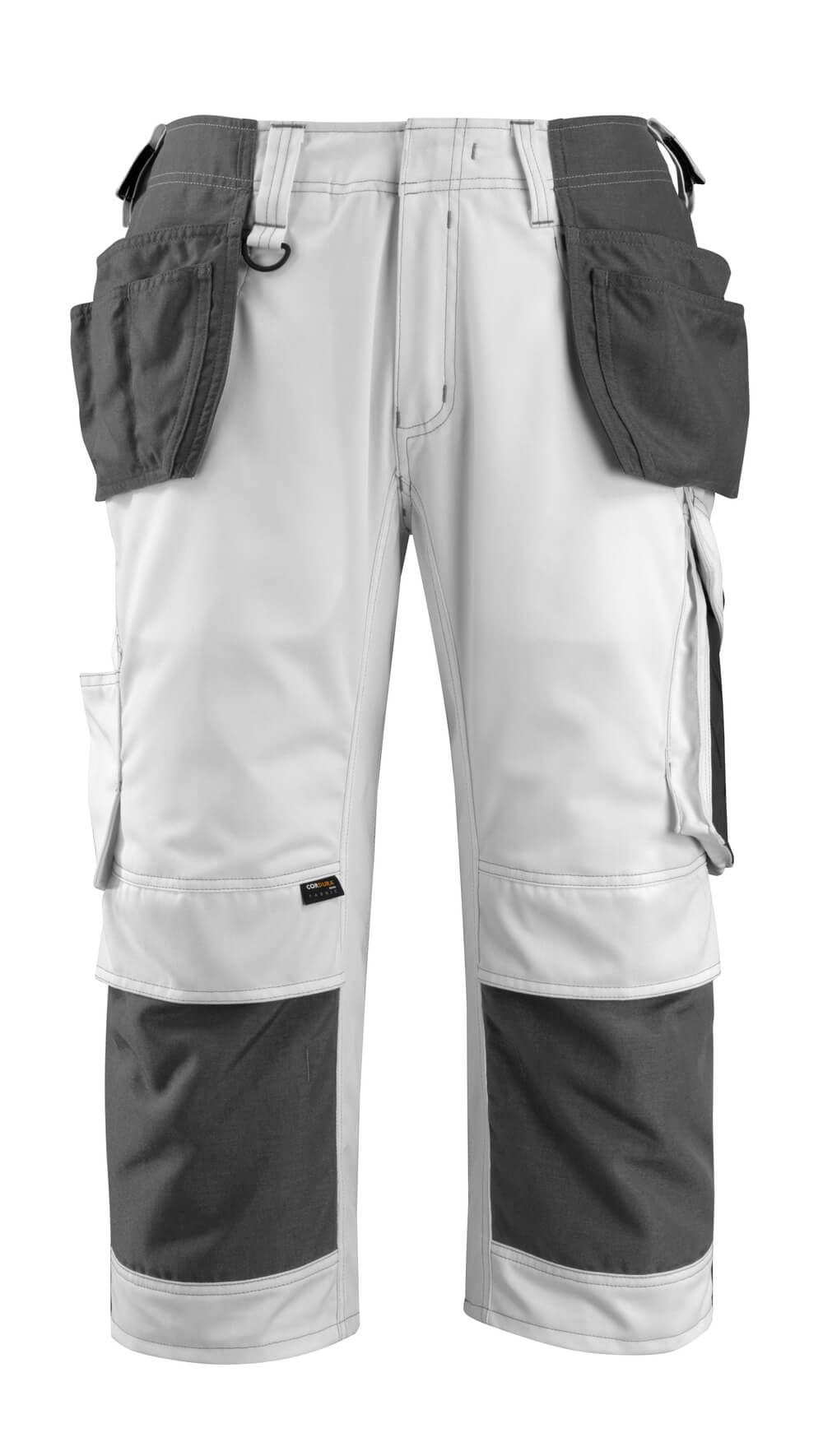 MASCOT® Lindau – Pantalones ¾ con bolsillos colgantes - blanco/antracita oscuro
