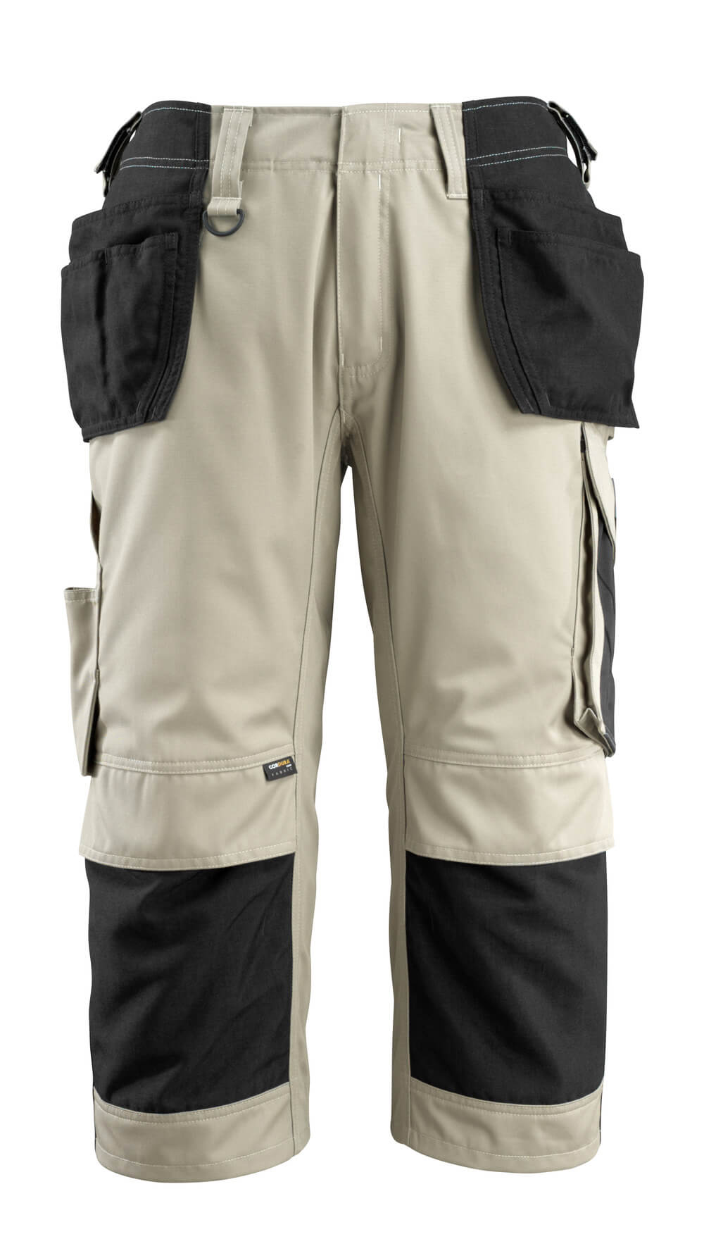 MASCOT® Lindau – Pantalones ¾ con bolsillos colgantes - caqui claro/negro