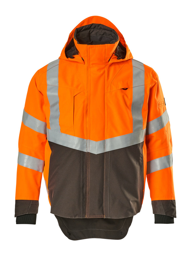 MASCOT® Harlow – Chaqueta con forro exterior - naranja de alta vis./antracita oscuro