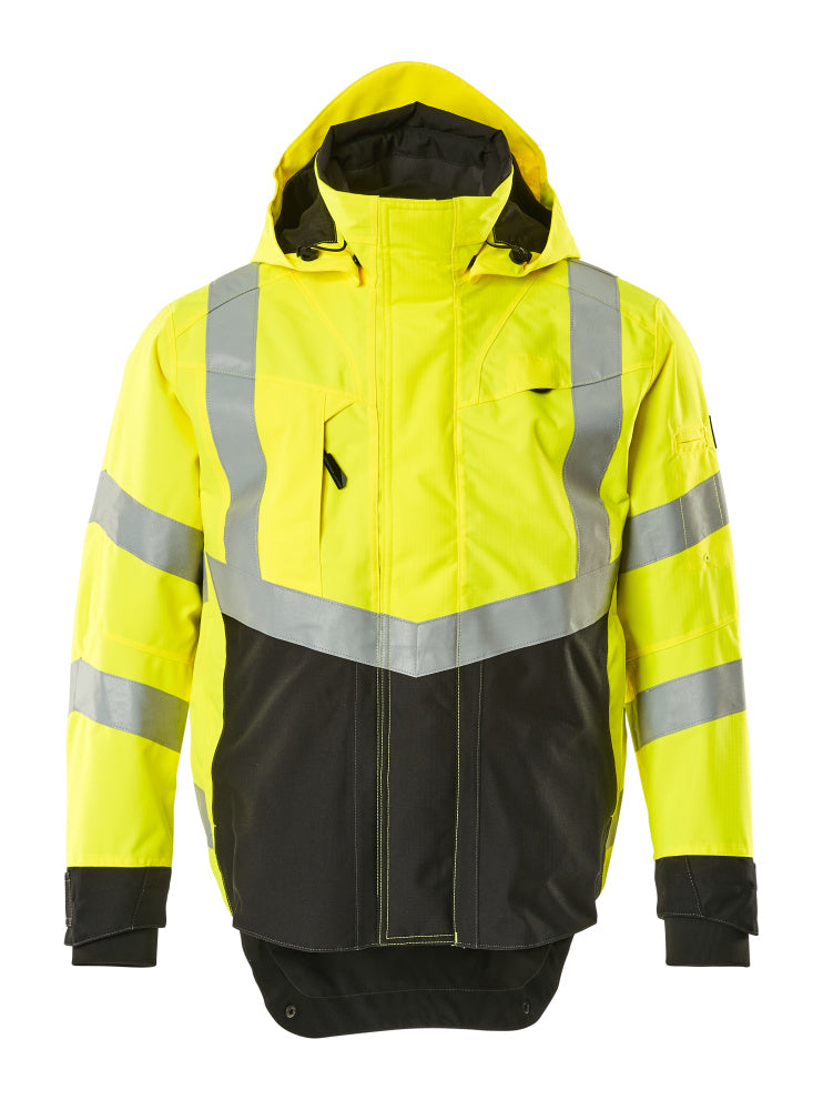 MASCOT® Harlow – Chaqueta con forro exterior - amarillo de alta vis./negro