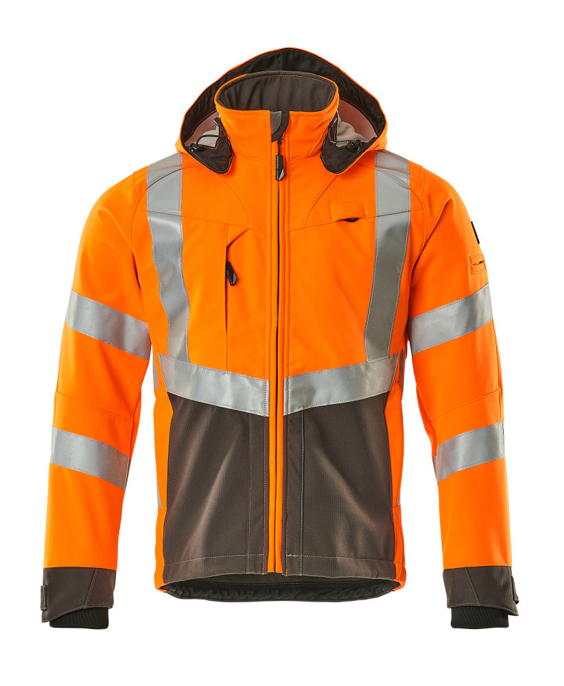 MASCOT® Blackpool – Chaqueta Softshell - naranja de alta vis./antracita oscuro