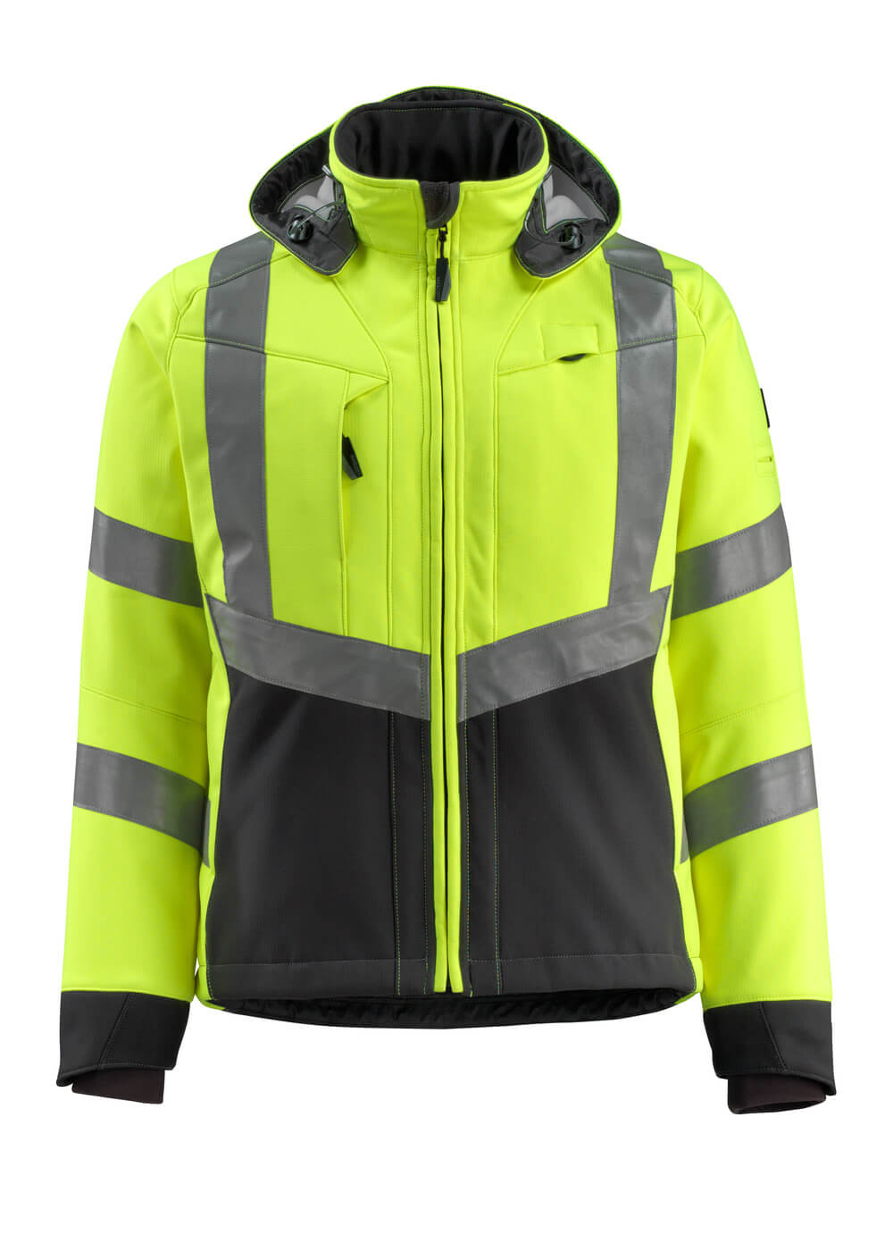 MASCOT® Blackpool – Chaqueta Softshell - amarillo de alta vis./negro