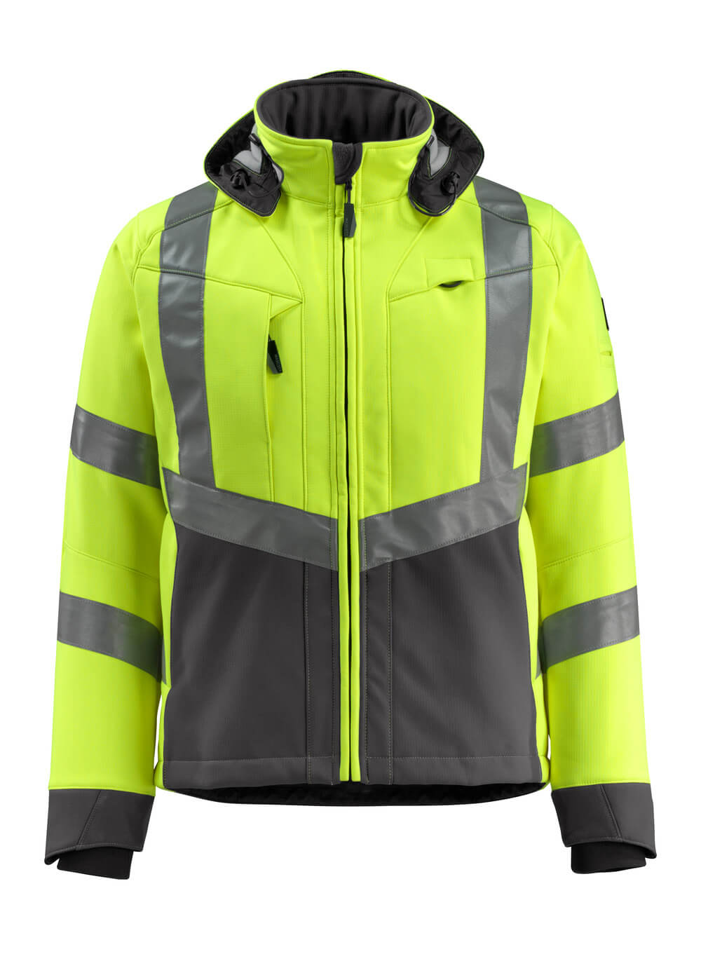 MASCOT® Blackpool – Chaqueta Softshell - amarillo de alta vis./antracita oscuro