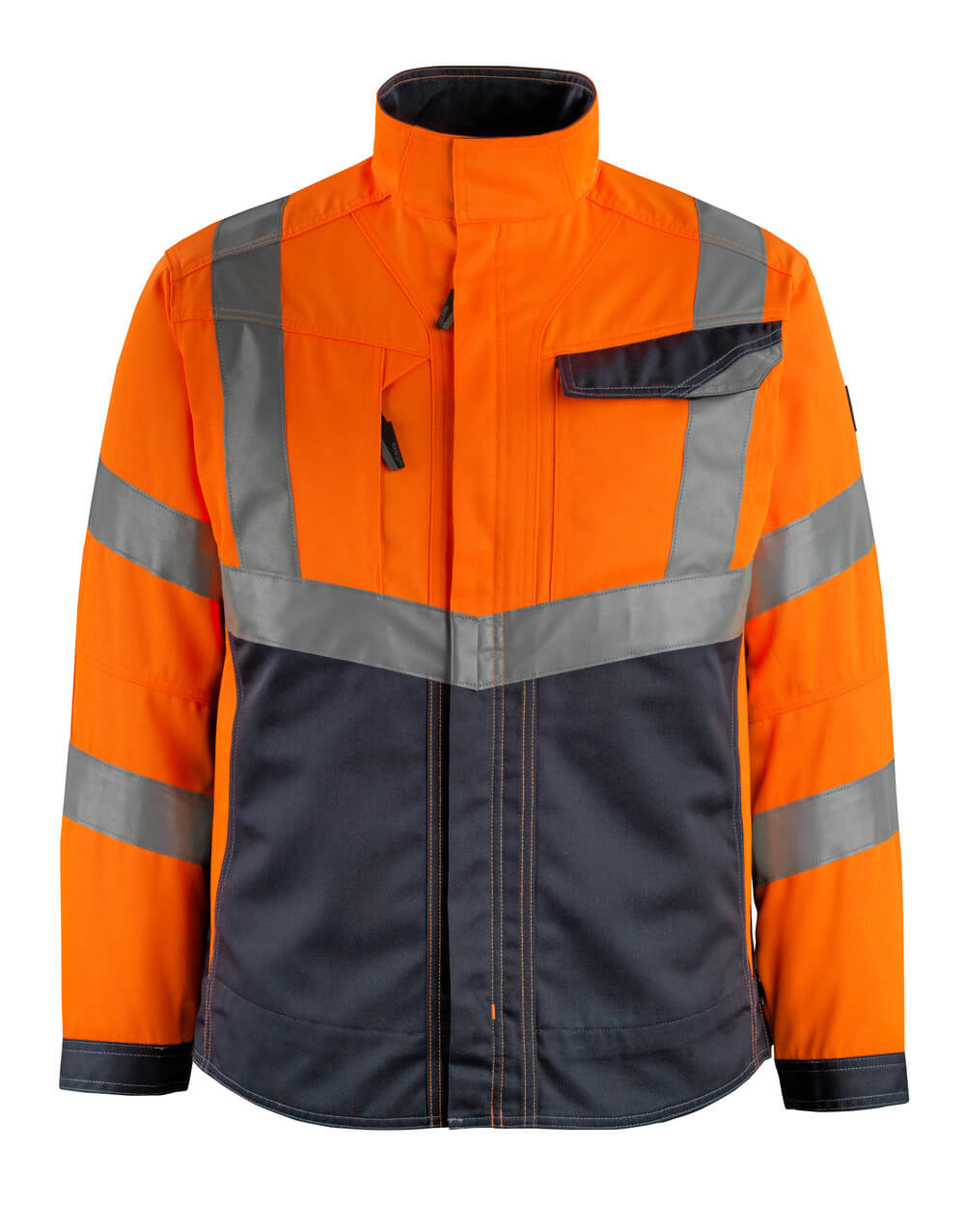 MASCOT® Oxford – Chaqueta - naranja de alta vis./azul marino oscuro