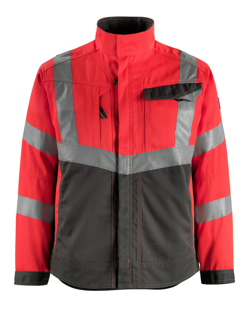 MASCOT® Oxford – Chaqueta - rojo de alta vis./antracita oscuro