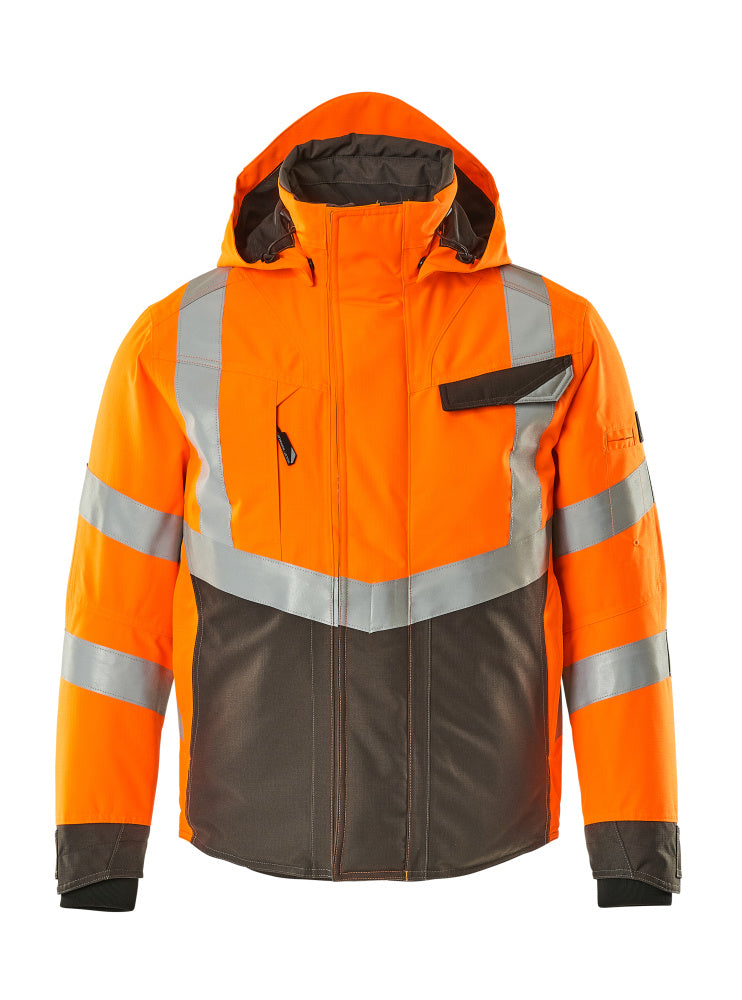 MASCOT® Hastings – Chaqueta de invierno - naranja de alta vis./antracita oscuro