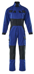 MASCOT® Wallan – Mono con bolsillos para rodilleras - azul real/azul marino oscuro