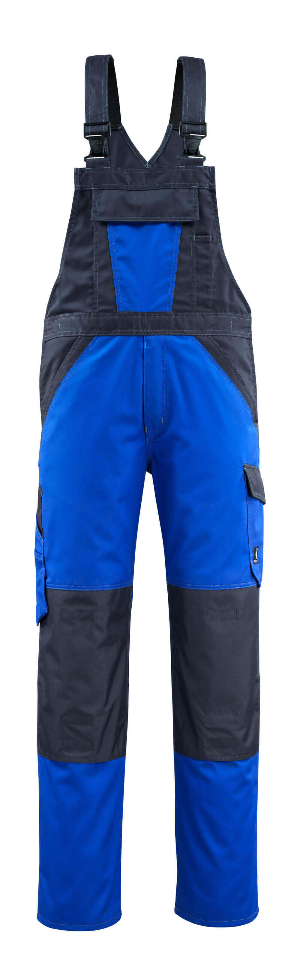 MASCOT® Leeton – Peto con bolsillos para rodilleras - azul real/azul marino oscuro