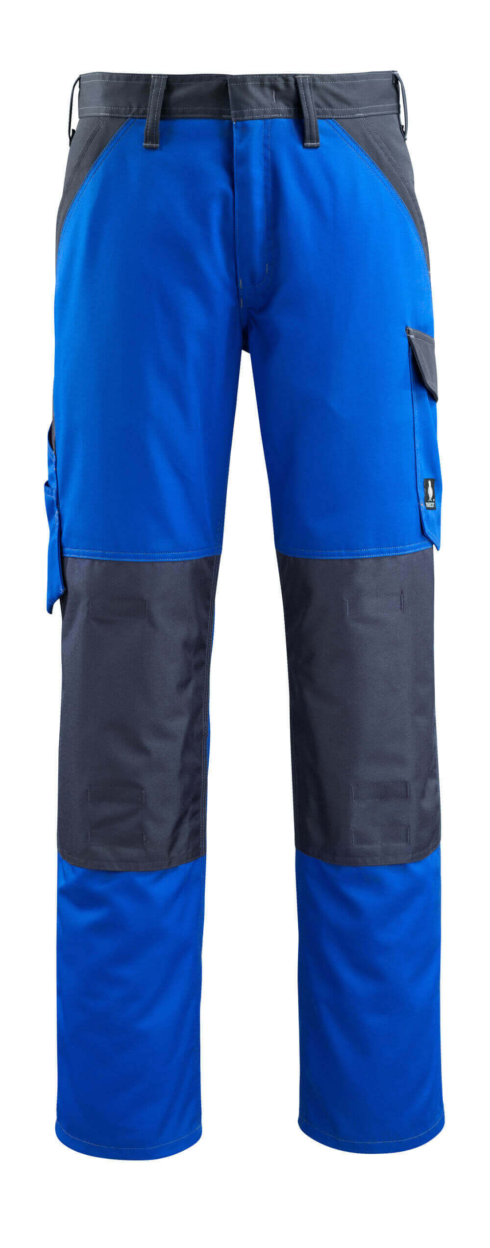 MASCOT® Temora – Pantalones con bolsillos para rodilleras - azul real/azul marino oscuro