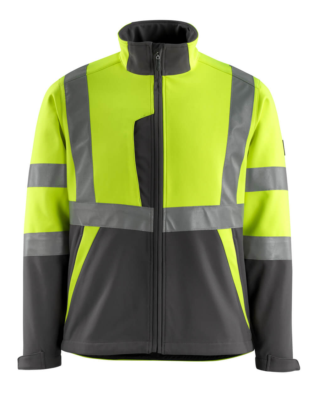 MASCOT® Kiama – Chaqueta Softshell - amarillo de alta vis./antracita oscuro