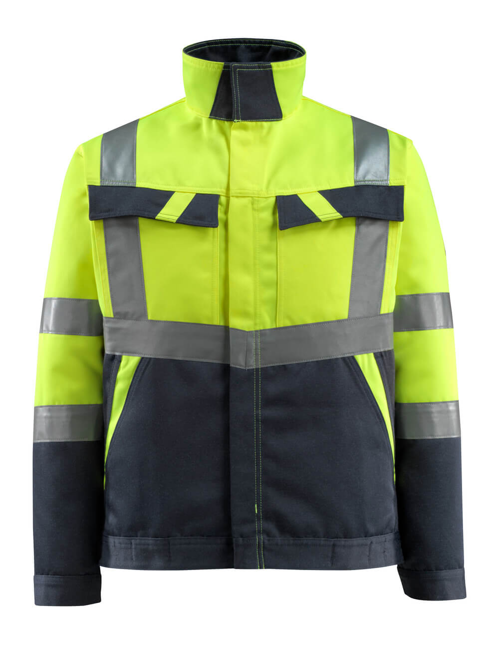 MASCOT® Forster – Chaqueta - amarillo de alta vis./azul marino oscuro