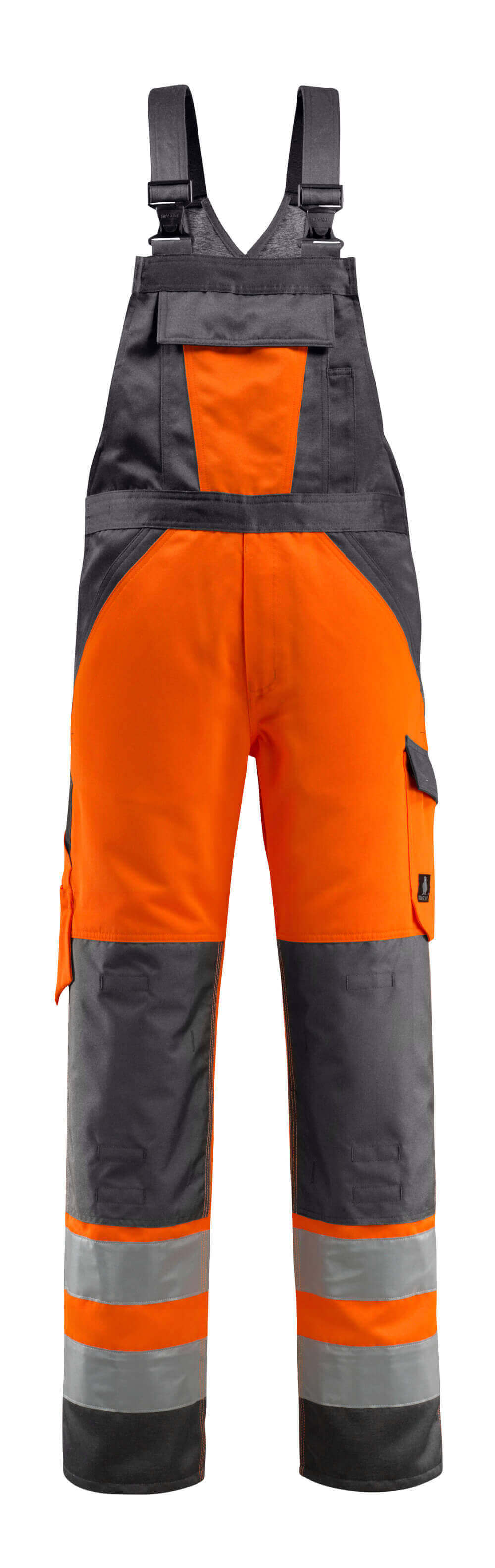 MASCOT® Gosford – Peto con bolsillos para rodilleras - naranja de alta vis./antracita oscuro